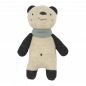 Preview: Babyrassel Panda mit blauem Halstuch von ava&yves